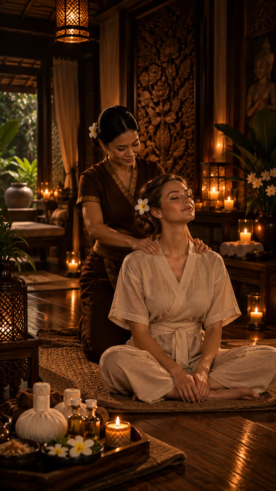 Traditional Thai massage treatment