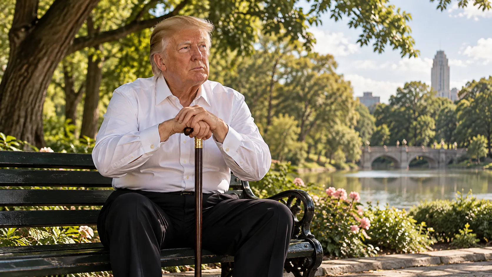 Calm reflective moment representing long-term care consideration